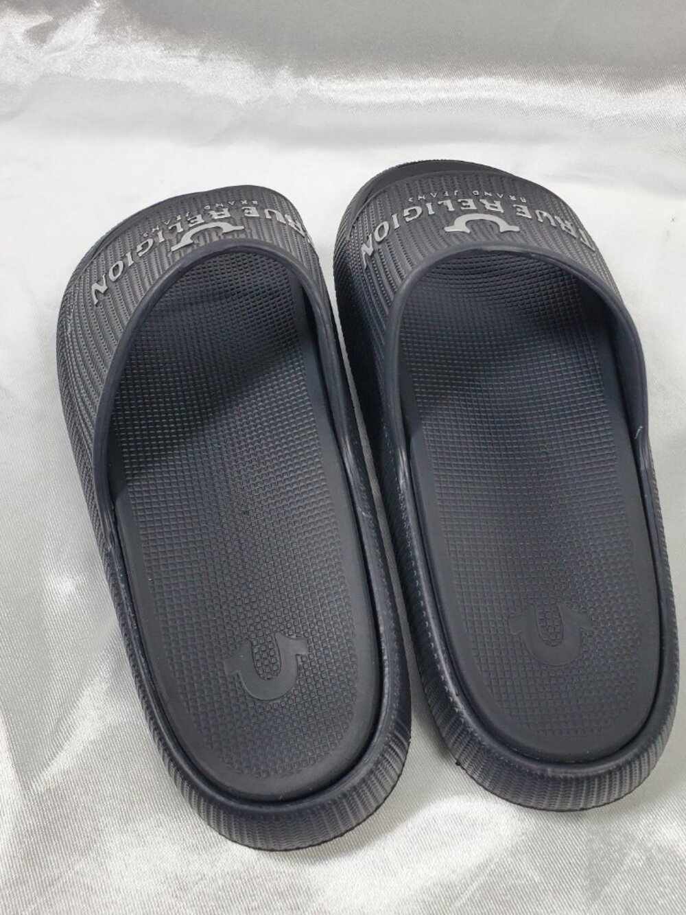 True Religion Black Comfort Foam Platform Slide Sandals Womens Size 9 - Picture 4 of 5